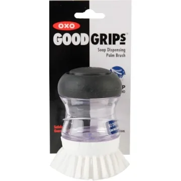 OXO Good Grips Soap Dispensing Palm Brush for Effortless Cleaning