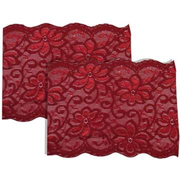 Bandelettes Original Patented Elastic Anti-Chafing Thigh Bands in Dolce Red Size E