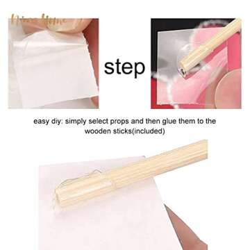 NICROHOME Baby Shower Photo Booth Props-11 Pack Baby Gender Reveal Photo Props Metal Texture Bronzing Gender Reveal Ideas Party Supplies,White Gold Baby Photo Props Birthday Party