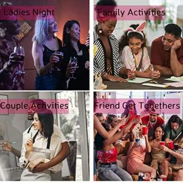 VALLSIP Canvas Painting Kits Pre Drawn Canvas for Painting for Adults Paint and Sip Party Supplies Stretched Canvas to Paint Games Ladies Night Flower Girl Mindfulness Date Night Ideas