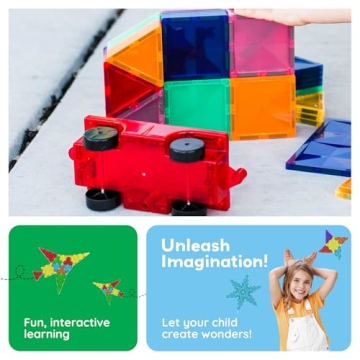 PicassoTiles Car Truck Construction Kit Educational Toy Set