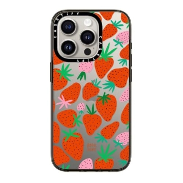 CASETiFY Compact iPhone 15 Pro Case - 2X Military Drop Tested, Clear Black