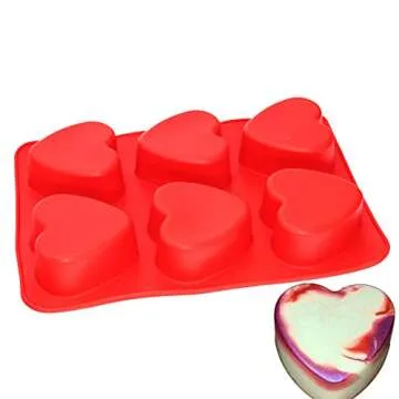 X-Haibei Love Silicone Heart Mold for Baking & Crafts