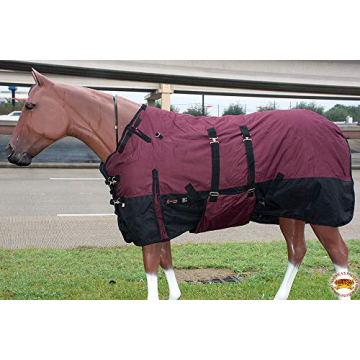 Shop HILASON 1200D Waterproof Winter Horse Blanket with Belly Wrap