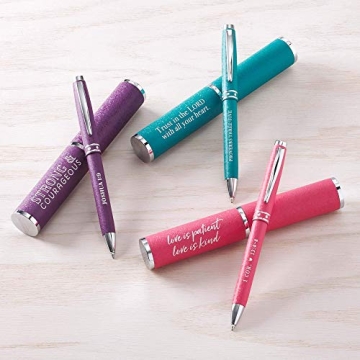 Strong & Courageous Purple Pen Set - Perfect Gift