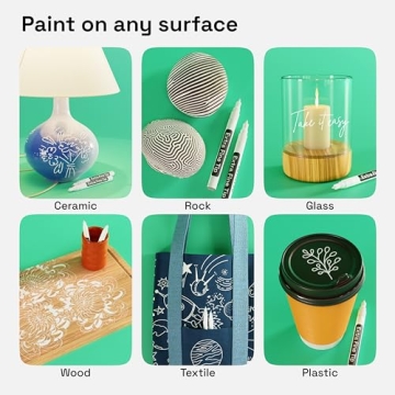 Extra Fine White Acrylic Paint Pens for Creative Crafts