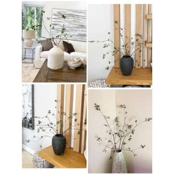 Stylish 3Pcs 38.8" Faux Greenery Stems for Decoration