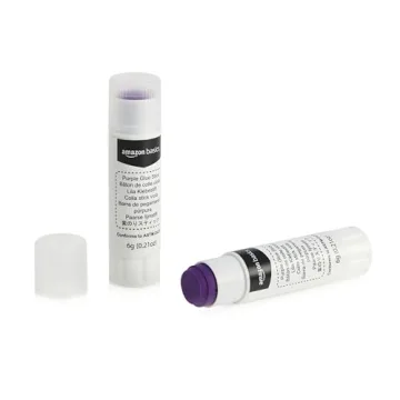 Amazon Basics Purple Washable Glue Sticks 2-Pack