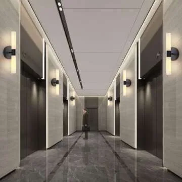 KUZZULL Matte Black Wall Sconces Set - Modern Lighting
