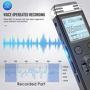 64GB Digital Voice Recorder for Meetings Lectures