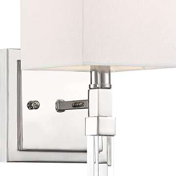 Nuvo 60/6682 Tompson 1 Light Wall Sconce,Polished Nickel