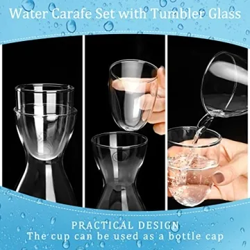 Elegant Bedside Water Carafe Set for Stylish Hydration