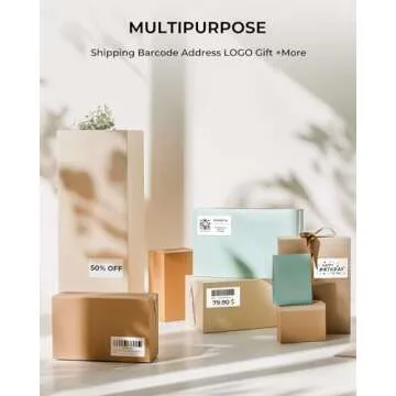 MUNBYN 2x1 Thermal Sticker Labels for Direct Printing