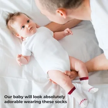 FANCYKIDS Baby Sports Themed Socks Set of 4 Pairs