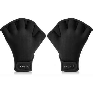 TAGVO Aquatic Gloves for Swimming & Fitness