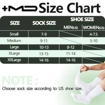 +MD Bamboo Rayon Socks - Soft Cushioned Crew Socks