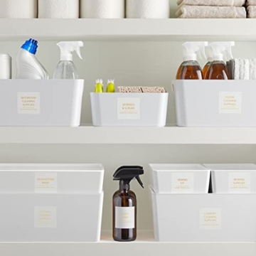 Minimalist Laundry Room Labels Gold Print Organization Set