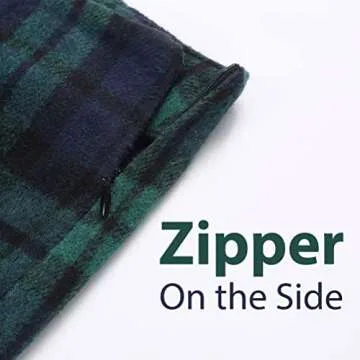 Pencil Skirt for Women 2024 Fall Winter High Waisted Wool Plaid Tartan Bodycon Mini Skirt, Green, L