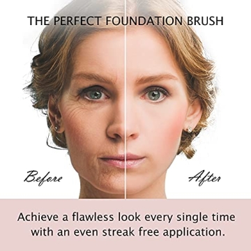 ENERGY Under Eye Concealer Brush Mini Flat Angled Kabuki Foundation Brush with Synthetic Bristles for Concealing Blending Setting Buffing with Powder Liquid Cream Cosmetics Vegan Makeup Brushes