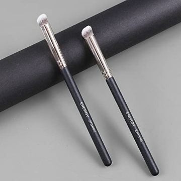 ENERGY Under Eye Concealer Brush Mini Flat Angled Kabuki Foundation Brush with Synthetic Bristles for Concealing Blending Setting Buffing with Powder Liquid Cream Cosmetics Vegan Makeup Brushes