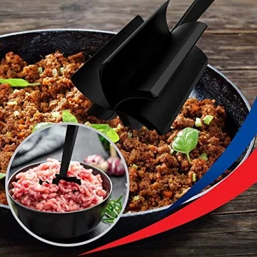 Heat Resistant Nylon Ground Beef/Potato Masher for Safe Cooking