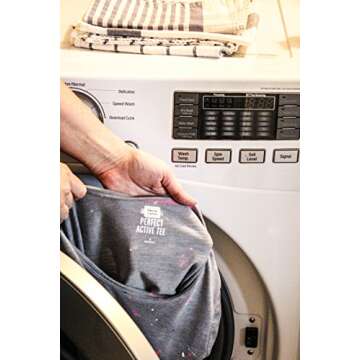 Clothing Labels, Write On Name, No Iron, Washer and Dryer Safe, Kids Label for Daycare and School, Made in USA (Set of 4)