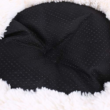 20x20 Washable Donut Cat Dog Bed Plush Self-Warming