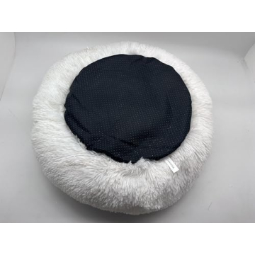 20x20 Washable Donut Cat Dog Bed Plush Self-Warming