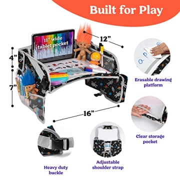 PILLANI Kids Travel Tray for Road Trip Essentials