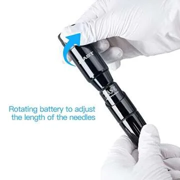 Mast Tour Tattoo Gun Kit, Cordless Rotary Tattoo Pen Machine, Complete Beginner Tattoo Kit, 50Pcs Tattoo Needles Cartridges, 0.5oz Black Tattoo Ink