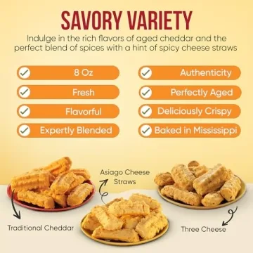 Delicious Mississippi Cheese Straws Variety Pack 32oz