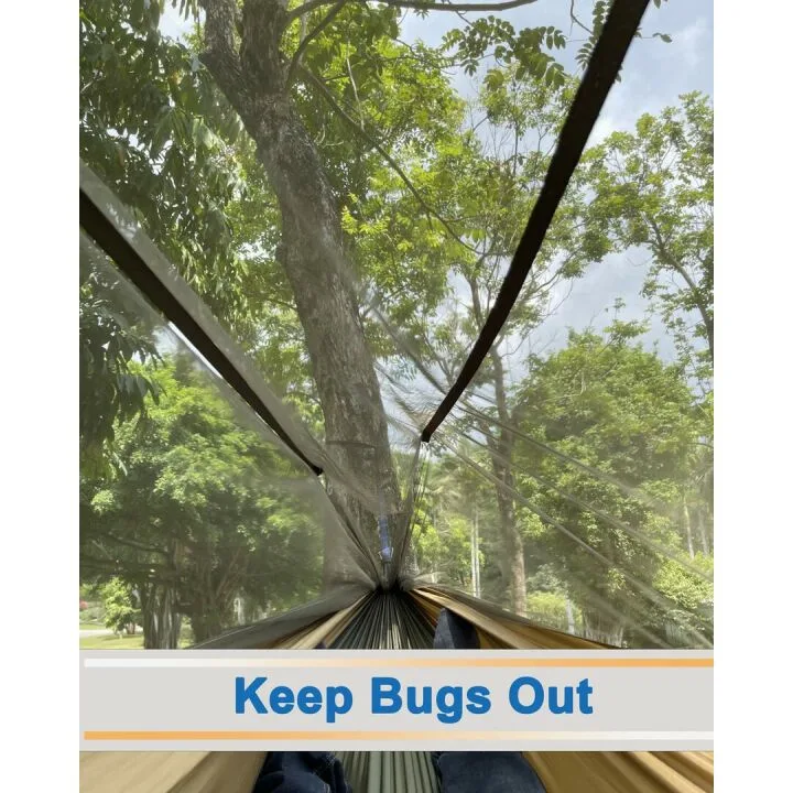 Portable Double Camping Hammock with Net
