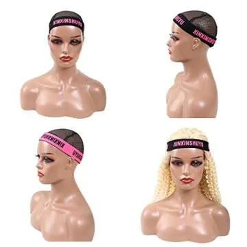 3 Pcs Elastic Wig Bands for Lace Frontal Security - Adjustable for Baby Hair, Edges Laying, and Keeping Wigs in Place