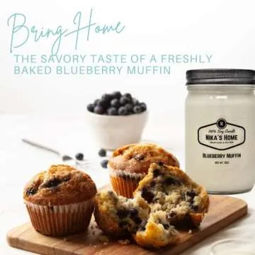 Nika's Home Blueberry Muffin Candle - Long Lasting & Scented