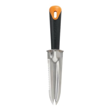 Fiskars Steel Garden Knife for Planting, Weeding, Digging