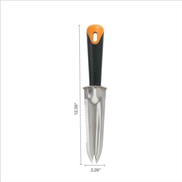 Fiskars Steel Garden Knife for Planting, Weeding, Digging