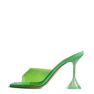 Chic Women's Transparent Square Toe Heeled Sandals for Any Occasion