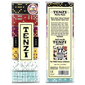 TENZI Party Pack – Fun Fast Dice Game for All Ages