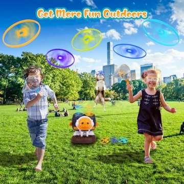 SUPERZZKKE Outdoor Toys for Kids 3-8  - Fun Flying Discs