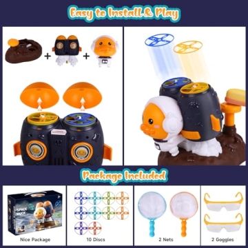 SUPERZZKKE Outdoor Toys for Kids 3-8  - Fun Flying Discs