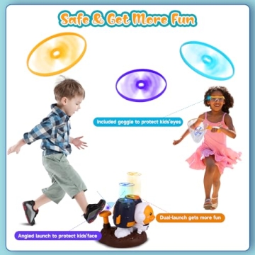 SUPERZZKKE Outdoor Toys for Kids 3-8  - Fun Flying Discs
