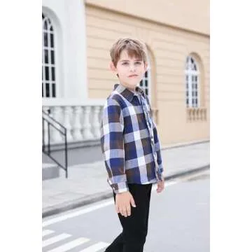 Stylish Kids Plaid Flannel Shirt - Comfort Meets Fashion