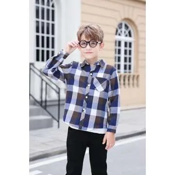 Stylish Kids Plaid Flannel Shirt - Comfort Meets Fashion