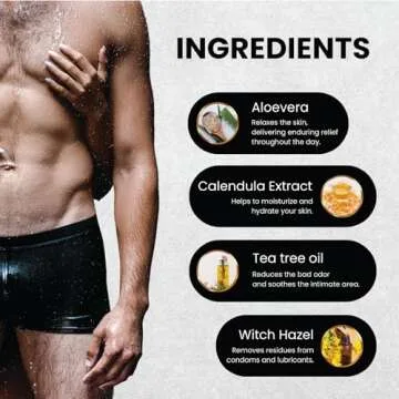 Skin Elements Men's Intimate Wash JUMBO Pack | with Refill | For 180 Days | 14.2 fl. oz | pH Balanced Hygiene Foaming Wash | Prevents Bad Odor | with Tea Tree Oil | Genital Wash | Super Saver Pack |