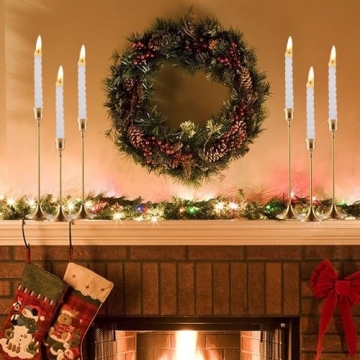 Elegant MENONEE Brass Gold Candlestick Holders Set of 6