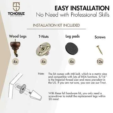 TCHOSUZ 6 inch / 14cm Wooden Furniture Legs with Casters Wheels, Pack of 4 Classic Glaze Solid Wood Round DIY Replacement Bun Feet for DIY Project Sofa Couch Ottoman Cabinet Bed Riser