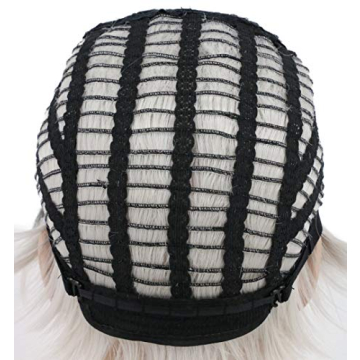 Karlery Mens Dark Root White Wig for Costumes