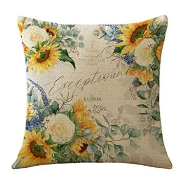 Geometric Linen Pillow Covers Set of 4 for Home Decor