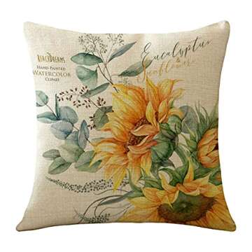 Geometric Linen Pillow Covers Set of 4 for Home Decor