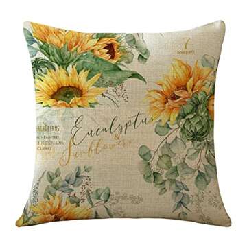 Geometric Linen Pillow Covers Set of 4 for Home Decor